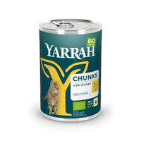 Yarrah Bio Chunks kip natvoer voor volwassen katten - 4,86 kg