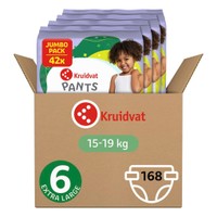 Kruidvat luierbroekjes Extra Large maat 6 volumedoos - 168 stuks