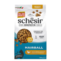 Schesir Hairball kip kattenbrokken voor volwassen katten - 3,2 kg
