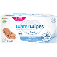 Waterwipes Sensitive babydoekjes - 540 stuks