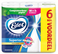 Edet compost keukenpapier - 6 rollen