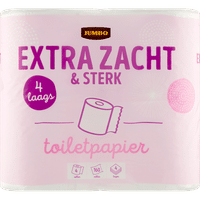 Jumbo Extra Zacht & Sterk toiletpapier 4-laags - 4 rollen