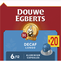 Douwe Egberts Lungo Decaf koffiecups - 20 stuks