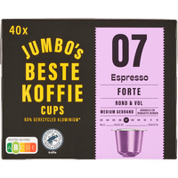 Jumbo Espresso Forte koffiecups - 40 stuks