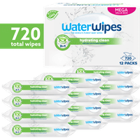 Waterwipes Hydrating Clean babydoekjes - 720 stuks
