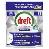 Dreft Pro Platinum Regular - 81 vaatwastabletten