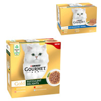 Gourmet Gold Sappige fijne reepjes natvoer voor katten - 10,2 kg