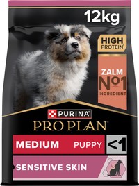 Purina Pro Plan Medium Puppy Sensitive Skin hondenbrokken met zalm - 12 kg