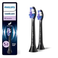 Philips S2 Sensitive zwarte opzetborstels - 2 stuks