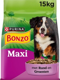 Bonzo Adult Maxi runder hondenbrokken - 15 kg