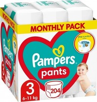 Pampers Baby Dry luierbroekjes maat 3 - 204 stuks