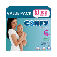 Confy luiers maat 3 - 108 stuks