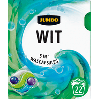 Jumbo All in One 5 in 1 Witte was wascapsules - 22 wasbeurten