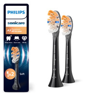 Philips A3 Premium All-in-One zwarte opzetborstels - 2 stuks