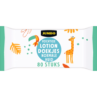 Jumbo babydoekjes met vochtige lotion voor normale huid - 80 stuks
