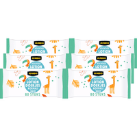 Jumbo vochtige lotion babydoekjes - normale huid - 480 stuks