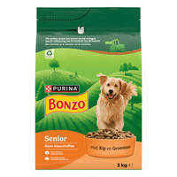 Bonzo Senior kip & groente hondenbrokken - 3 kg
