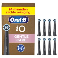 Oral-B iO Gentle Care zwarte opzetborstels - 8 stuks