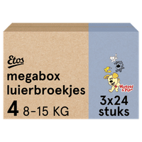 Etos Woezel & Pip Luierbroekjes Maxi Maat 4 8-15 kg Megabox 72 stuks