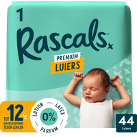 Rascals Premium Luiers Maat 1 3-5 KG 44 stuks