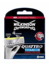 Wilkinson Quattro Titanium Precision - 8 scheermesjes