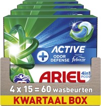 Ariel 4in1 Active Odor Defence wascapsules - 60 wasbeurten
