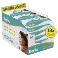 Pampers Aqua Soft Touch babydoekjes - 864 stuks