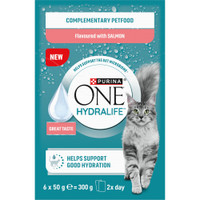 Purina ONE Hydralife Adult natvoer voor katten zalm - 1,2 kg