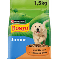 Bonzo Junior hondenbrokken met kip en groenten - 1,5 kg