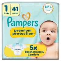 Pampers Premium Protection luiers maat 1 - 41 stuks