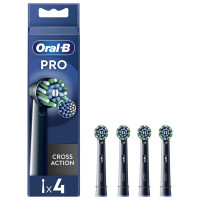 Oral-B Pro CrossAction zwarte opzetborstels - 4 stuks