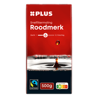 Plus Roodmerk Fairtrade gemalen koffie - 500 gram
