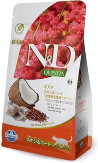 Farmina N&D Quinoa Skin & Coat Haring & Kokos graanvrije kattenbrokken - 1,2 kg