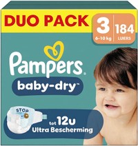 Pampers Baby Dry luiers maat 3 - 184 stuks
