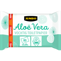 Jumbo Aloë Vera vochtig toiletpapier - 80 vellen