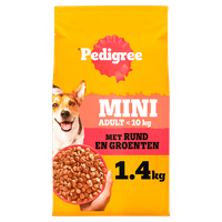 Pedigree Adult Mini rund en groente hondenbrokken - 1,4 kg