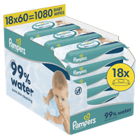Pampers Harmonie Aqua 99% Water babydoekjes - 1080 stuks