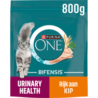 Purina One Urinary Health Rijk aan kip kattenbrokken voor volwassen katten - 800 gram
