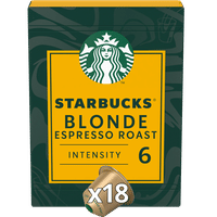 Starbucks Blonde Espresso Roast Nespresso-cups - 18 stuks
