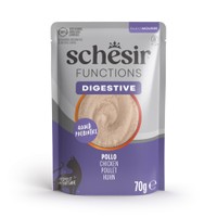 Schesir Functions Mousse Digestive kip natvoer voor katten - 1,68 kg