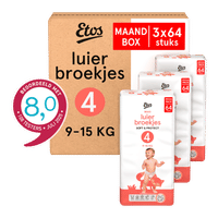 Etos Maxi luierbroekjes maat 4 - 192 stuks
