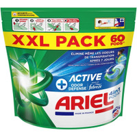 2x Ariel wascapsules All-in-1 Touch Of Lenor Anti Odor 60 stuks