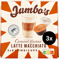 Jumbo's Latte Macchiato Karamel Dolce Gusto compatibele koffiecups - 3 x 16 stuks