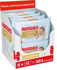 Huggies Extra Care Sensitive babydoekjes - 384 stuks