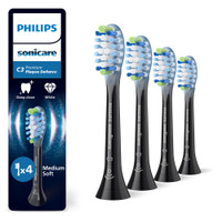 Philips Premium Plaque Defence zwarte opzetborstels - 4 stuks