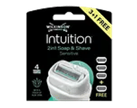 Wilkinson Intuition 2in1 Soap & Shave Sensitive - 4 scheermesjes