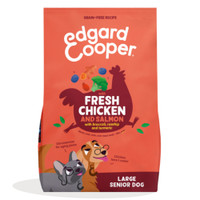 Edgard & Cooper Senior Graanvrij Scharrelkip & Noorse zalm hondenbrokken - 24 kg