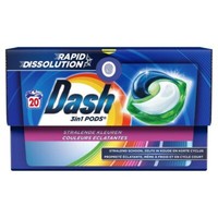 Dash 3in1 Stralende kleuren wascapsules - 20 wasbeurten
