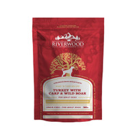 Riverwood Chefs Choice Kalkoen met wildzwijn & karper natvoer voor volwassen honden - 300 gram
