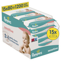 Pampers Sensitive babydoekjes - 1200 stuks